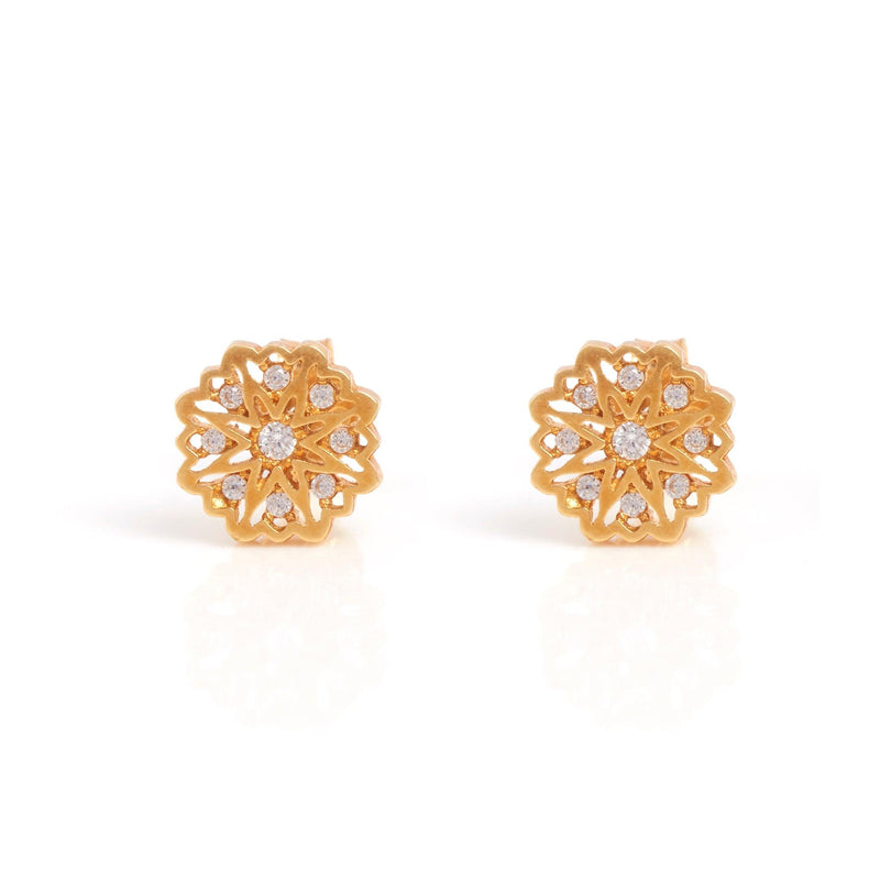 Mohena Rose Gold Stud Earrings – Blingvine